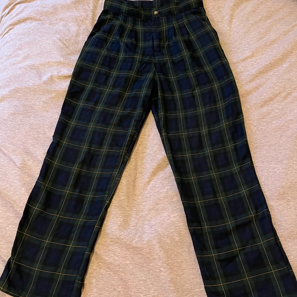 Urban outfitters trousers in plaid.